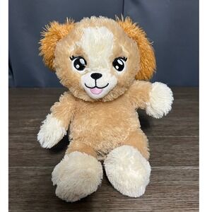 Lullabrites Musical Puppy Dog Plush Stuffed Animal Toy Tan White